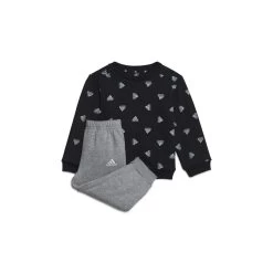 ADIDAS PERFORMANCE Adidas Brand Love Fleece Jogginganzug Baby - Schwarz/grau