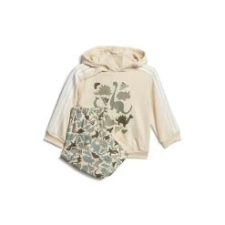 ADIDAS PERFORMANCE Adidas Dino Camo Allover Print French Terry Jogginganzug Baby - Beige