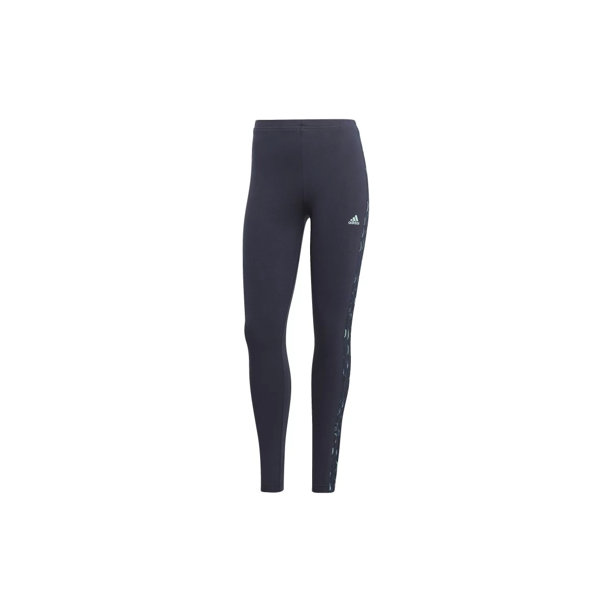 ADIDAS PERFORMANCE Adidas Essentials 3-Streifen Animal Print Leggings Damen - Navy 3 ADIDAS PERFORMANCE Adidas Essentials 3-Streifen Animal Print Leggings Damen - Navy