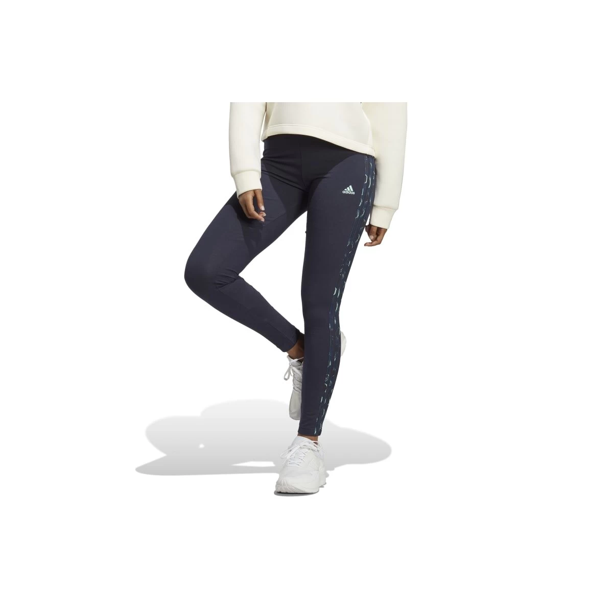 ADIDAS PERFORMANCE Adidas Essentials 3-Streifen Animal Print Leggings Damen - Navy 4 ADIDAS PERFORMANCE Adidas Essentials 3-Streifen Animal Print Leggings Damen - Navy – Bild 2