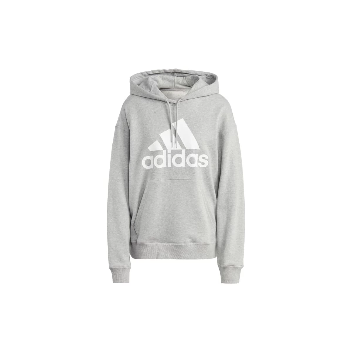 ADIDAS PERFORMANCE Adidas Essentials Big Logo Oversized French Terry Hoodie Damen - Grau/weiß 3 ADIDAS PERFORMANCE Adidas Essentials Big Logo Oversized French Terry Hoodie Damen - Grau/weiß