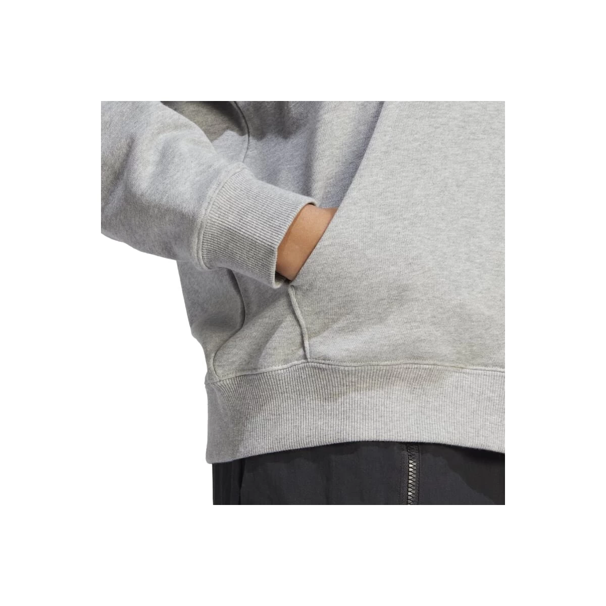 ADIDAS PERFORMANCE Adidas Essentials Big Logo Oversized French Terry Hoodie Damen - Grau/weiß 8 ADIDAS PERFORMANCE Adidas Essentials Big Logo Oversized French Terry Hoodie Damen - Grau/weiß – Bild 6