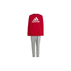 ADIDAS PERFORMANCE Adidas Essentials Logo Fleece Jogginganzug Kinder - Rot/grau
