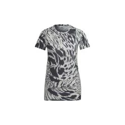 ADIDAS PERFORMANCE Adidas Fast Allover Print Running T-Shirt Damen - Schwarz/weiß
