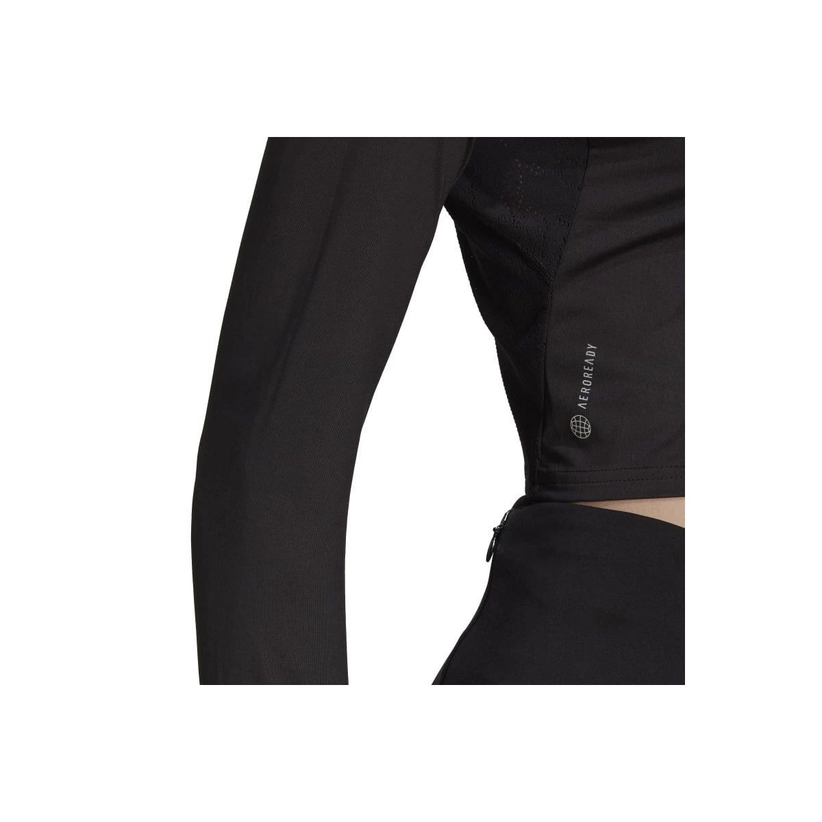 ADIDAS PERFORMANCE Adidas Fast Flower Crop Running Shirt Langarm Damen - Schwarz 7 ADIDAS PERFORMANCE Adidas Fast Flower Crop Running Shirt Langarm Damen - Schwarz – Bild 5