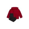 ADIDAS PERFORMANCE Adidas Fleece Jogginganzug Baby - Rot/schwarz