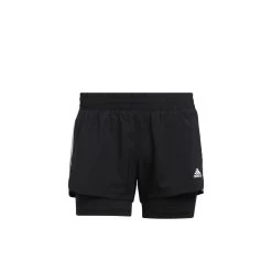 ADIDAS PERFORMANCE Adidas Pacer 2-IN-1 Damen Shorts - Schwarz