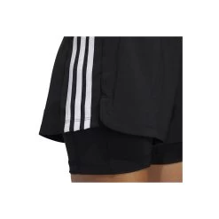 ADIDAS PERFORMANCE Adidas Pacer 2-IN-1 Damen Shorts - Schwarz -Sportbekleidung Verkauf adidas pacer 2 in 1 damen shorts schwarz6