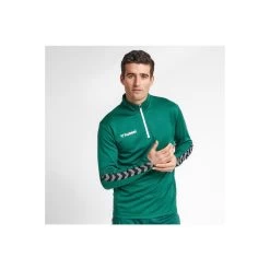 Hummel Authentic Half Zip Sweatshirt Herren - Dunkelgrün -Sportbekleidung Verkauf hummel authentic half zip sweatshirt herren dunkelgruen3