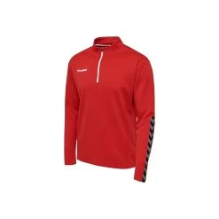 Hummel Authentic Half Zip Sweatshirt Herren - Rot