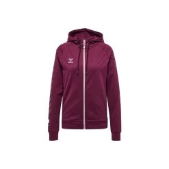 Hummel Move Grid Full-Zip Hoodie Damen - Dunkelrot