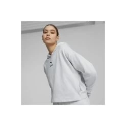 Puma Better Fleece Hoodie Damen - Grau 6 Puma Better Fleece Hoodie Damen - Grau -Sportbekleidung Verkauf puma better fleece hoodie damen grau2