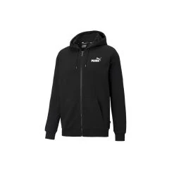 Puma Essentials Small Logo Full-Zip Hoodie Herren - Schwarz