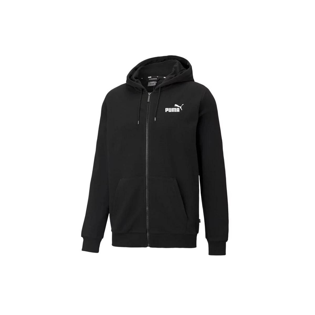 Puma Essentials Small Logo Full-Zip Hoodie Herren - Schwarz 3 Puma Essentials Small Logo Full-Zip Hoodie Herren - Schwarz