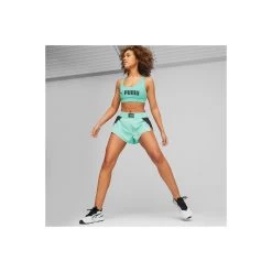 Puma Fit Fashion Woven Flow Shorts Damen - Türkis/schwarz -Sportbekleidung Verkauf puma fit fashion woven flow shorts damen tuerkis schwarz3