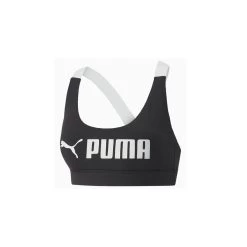 Puma Mid Impact Sport BH Damen - Schwarz