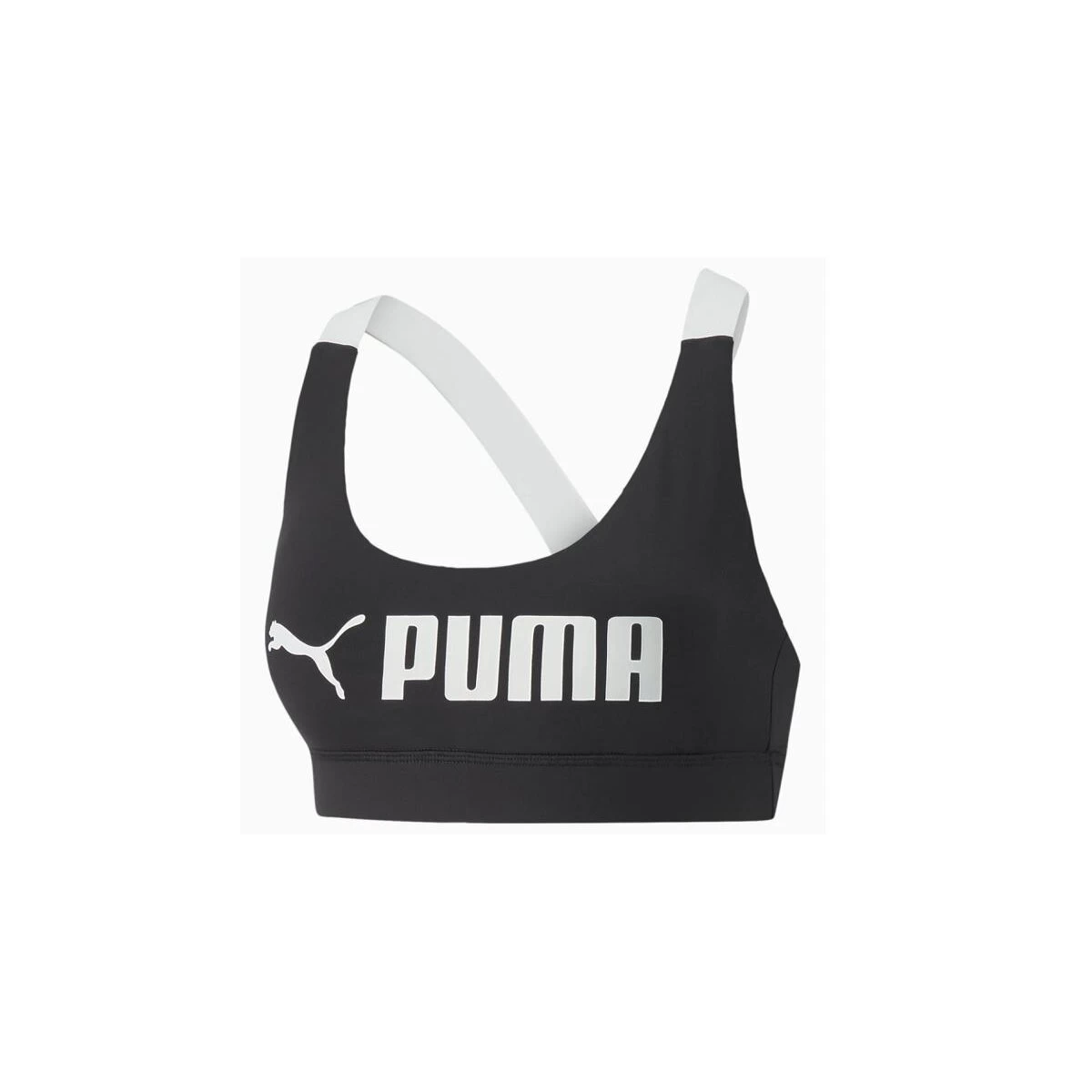 Puma Mid Impact Sport BH Damen - Schwarz 3 Puma Mid Impact Sport BH Damen - Schwarz