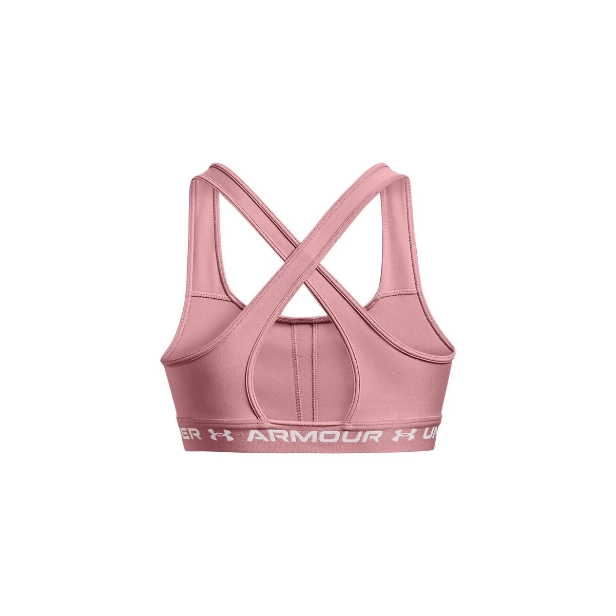 Under Armour Crossback Mid Sport BH - Rosa/weiß 4 Under Armour Crossback Mid Sport BH - Rosa/weiß – Bild 2