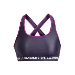 Under Armour Mid Crossback Sport-BH Damen - Lila