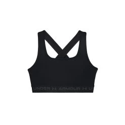 Under Armour Mid Crossback Sport-BH Damen - Schwarz