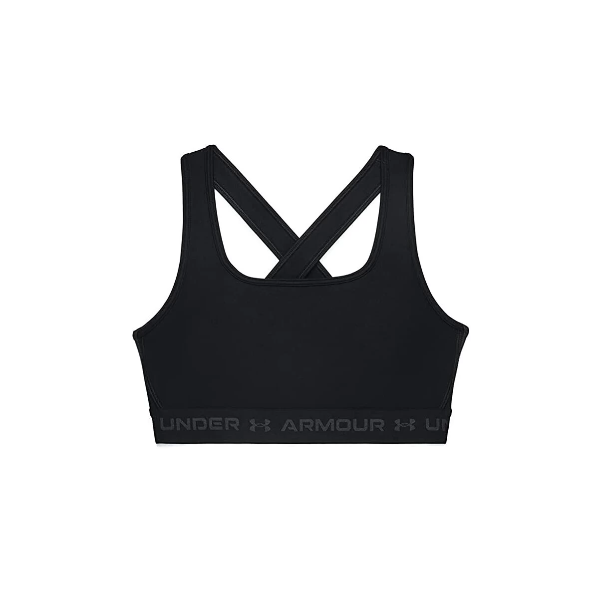 Under Armour Mid Crossback Sport-BH Damen - Schwarz 3 Under Armour Mid Crossback Sport-BH Damen - Schwarz